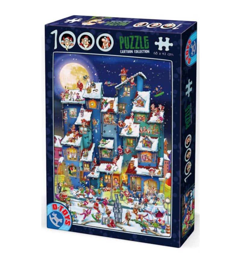 Dtoys Puslespil – Cartoon Collection: Julekaos 1000 brikker