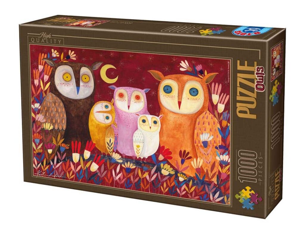 DToys Puslespil – Kurti Andi: Ugler 1000 brikker