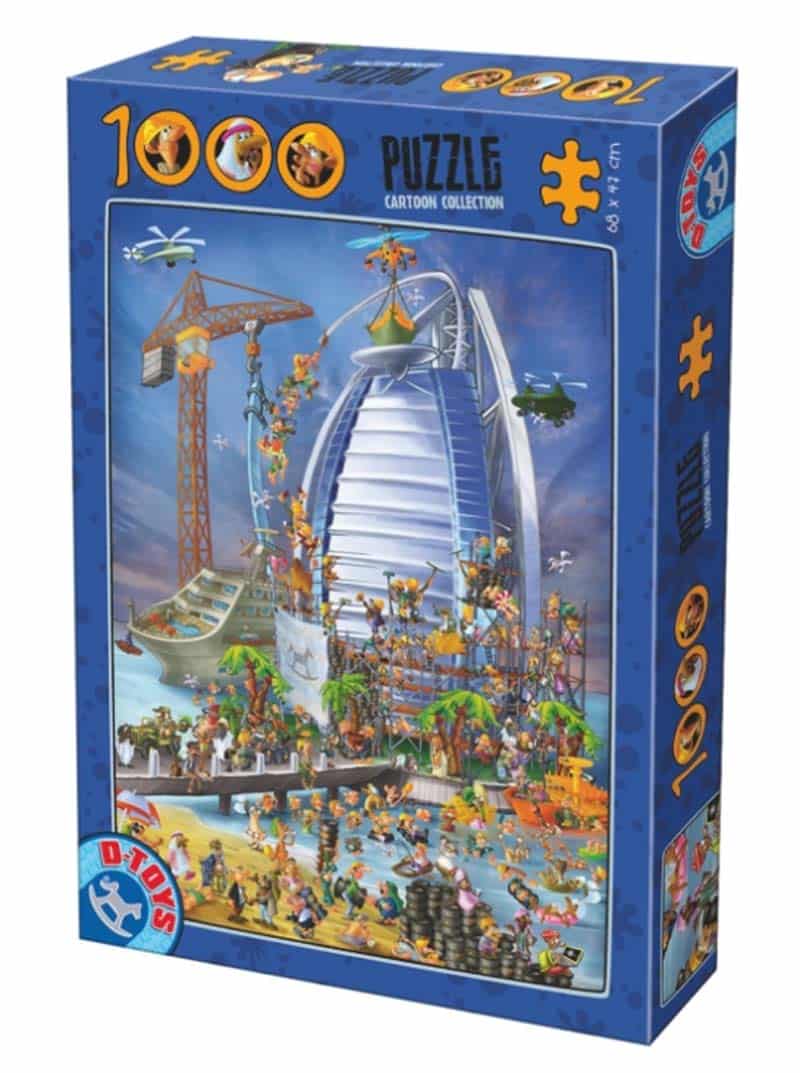 DToys Puslespil – Cartoon Collection: Burj Al Arab i Dubai 1000 brikker