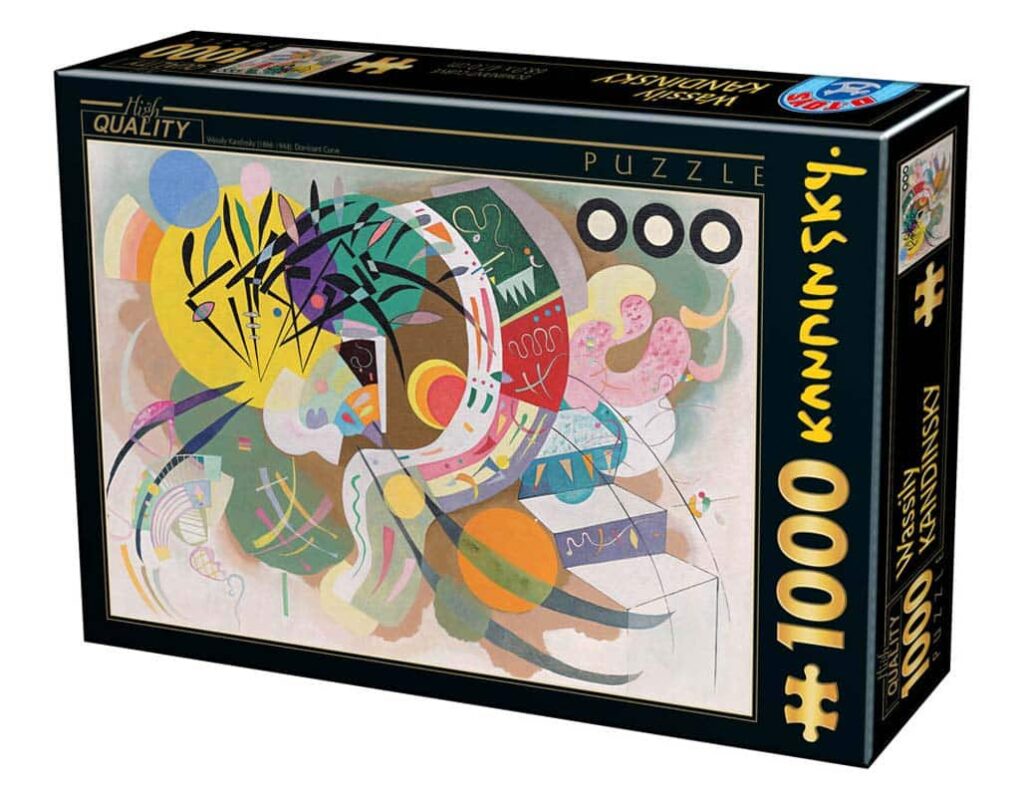 Dtoys Puslespil – Kandinsky: Dominant kurve 1000 brikker