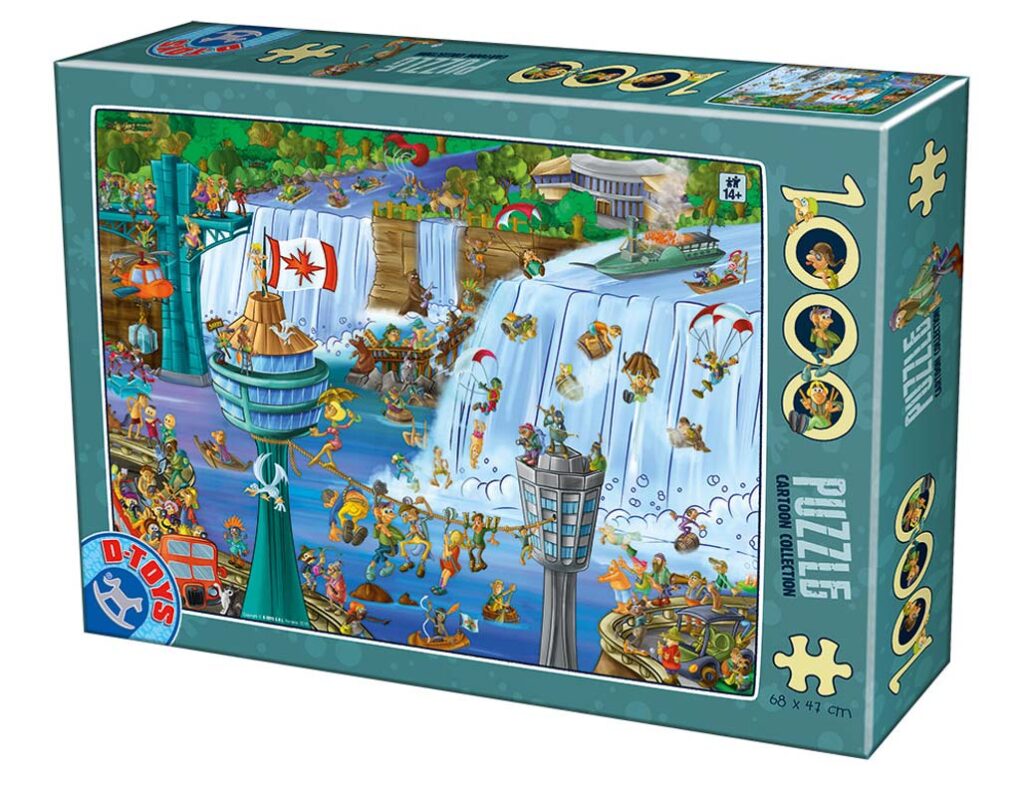 DToys Puslespil – Cartoon Collection: Niagara Falls 1000 brikker