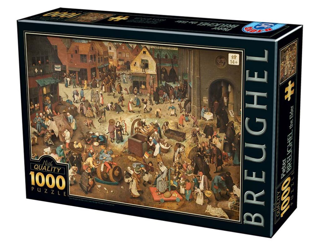 DToys Puslespil – Brueghel: Kampen mellem fastelavn og fasten 1000 brikker