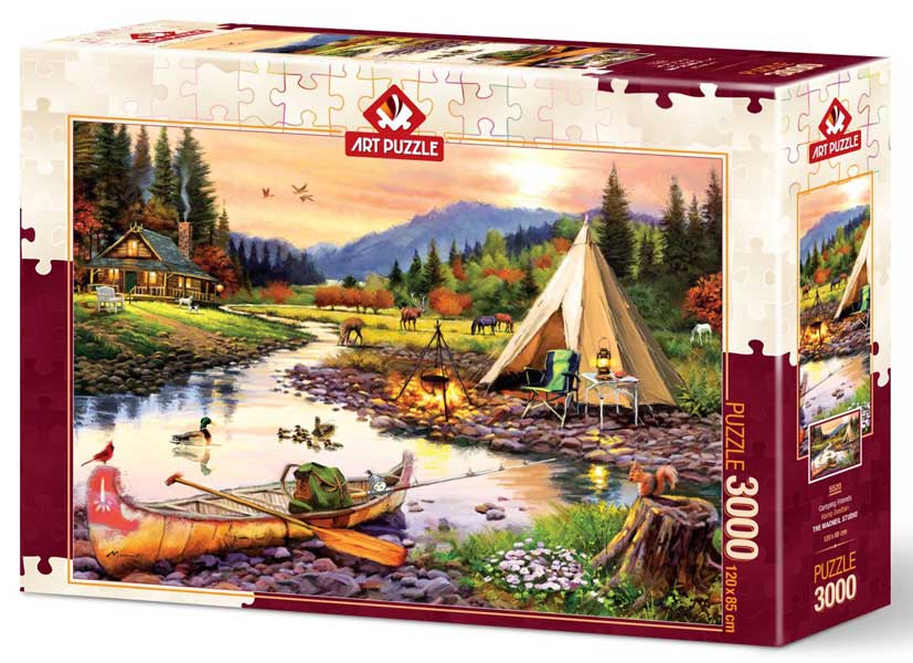 Art Puslespil – Camping venner 3000 brikker