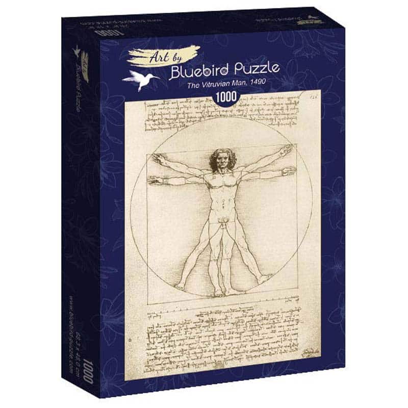 Bluebird Art Puslespil – Da Vinci: Den Vitruvianske Mand 1000 brikker