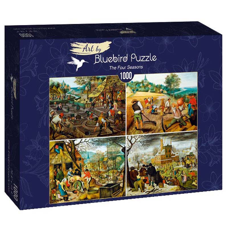 Bluebird Art Puslespil – P.Brueghel: De fire årstider 1000 brikker