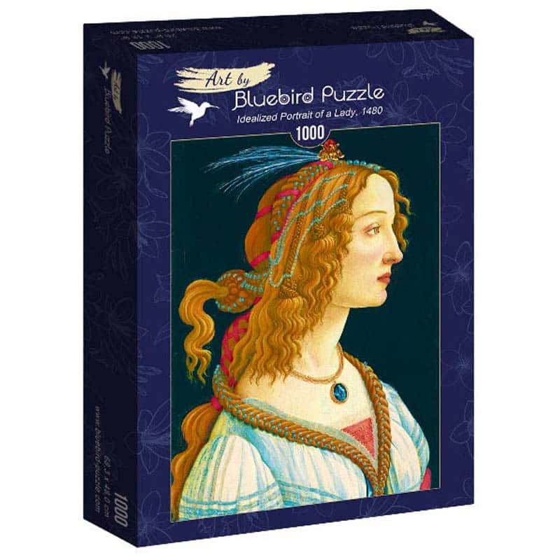 Bluebird Art Puslespil – S.Botticelli: Idealportræt af en kvinde 1000 brikker