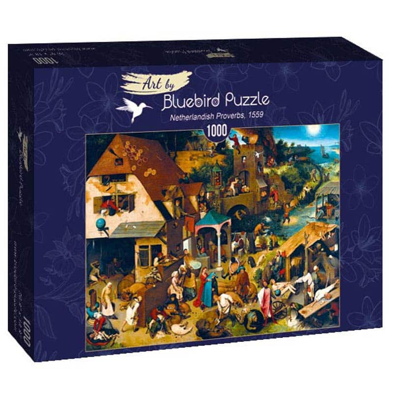 Bluebird Art Puslespil – P.Brueghel: Hollandske Ordsprog 1000 brikker