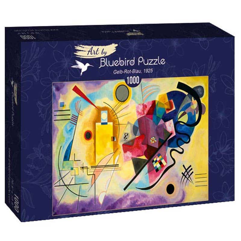 Bluebird Art Puslespil – V.Kandinsky: Gul-Rød-Blå 1000 brikker