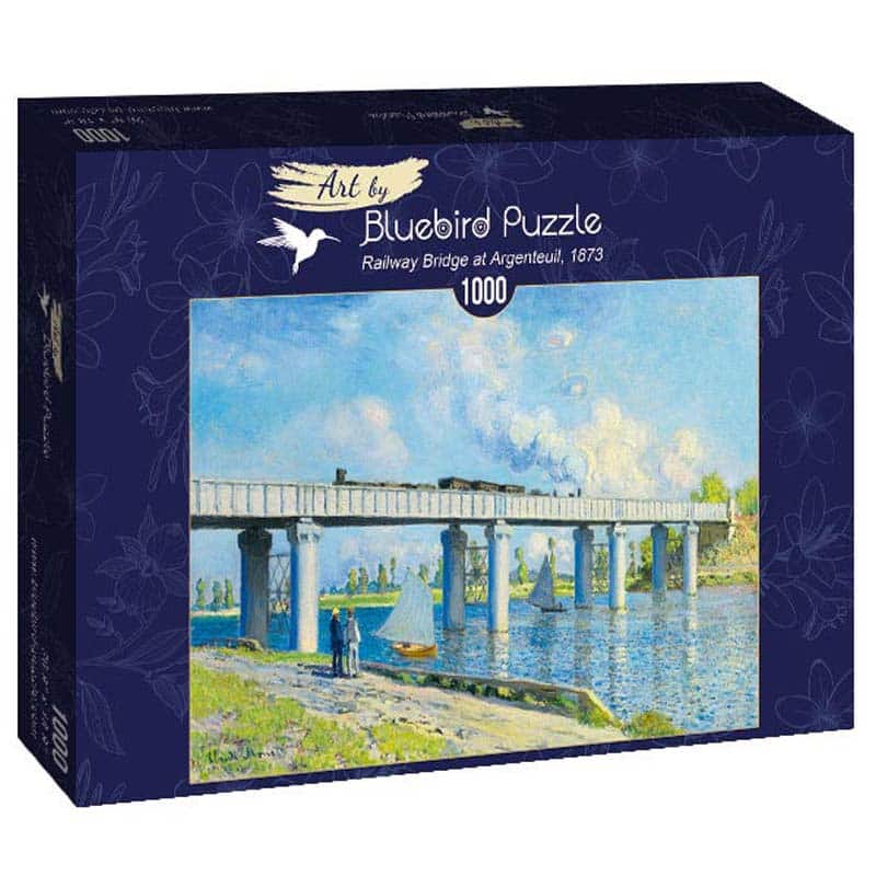 Bluebird Art Puslespil – C.Monet: Jernbanebroen i Argenteuil 1000 brikker
