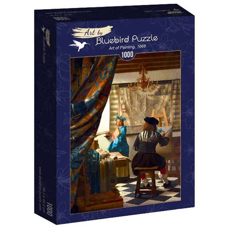 Bluebird Art Puslespil – J.Vermeer: Kunsten at male 1000 brikker