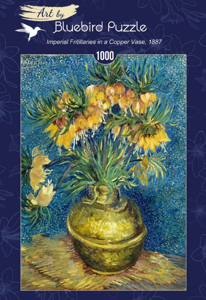Bluebird Art Puslespil – Van Gogh: Kejserkroner i en Kobbervase 1000 brikker