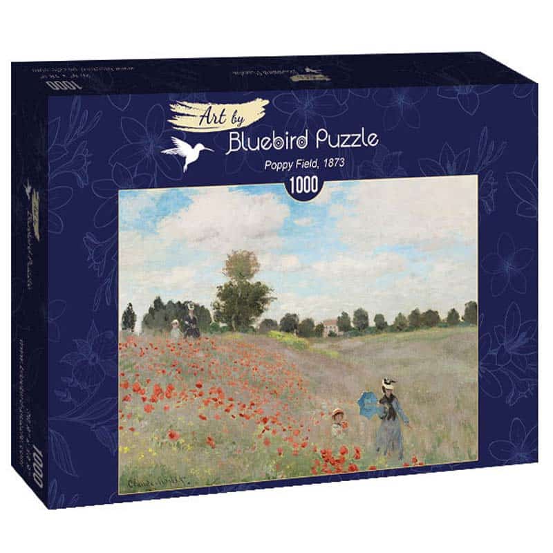 Bluebird Art Puslespil – C.Monet: Vallmofeltet 1000 brikker