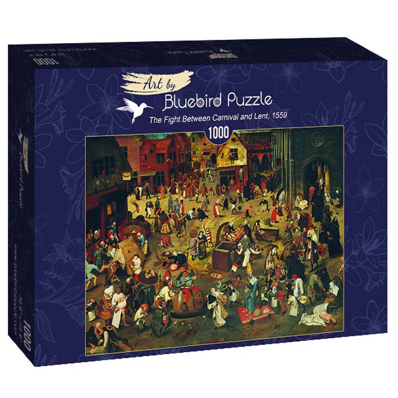 Bluebird Art Puslespil – P.Brueghel: Kampen mellem karneval & faste 1000 brikker