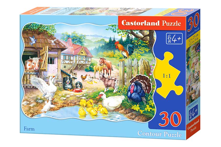 Castorland Puslespil – Bondegård 30 Brikker