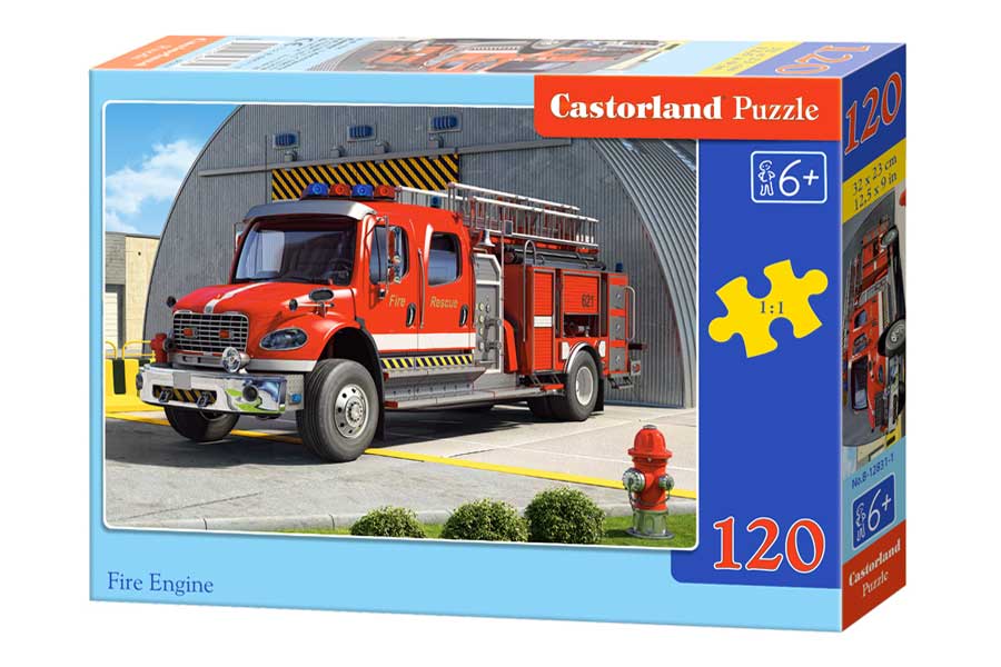Castorland Puslespil – Brandbil 120 Brikker