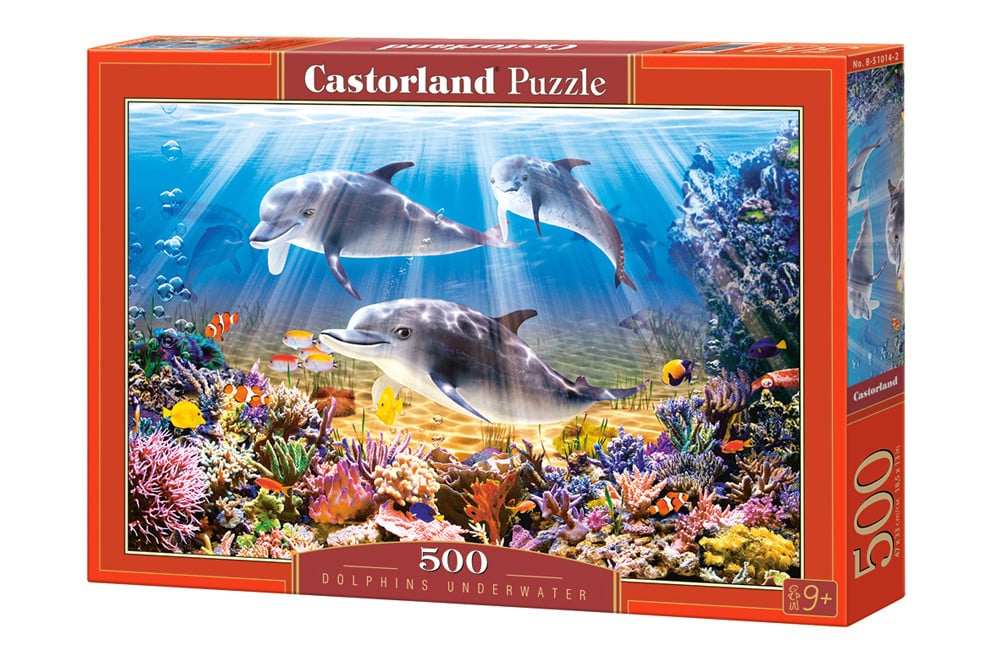 Castorland Puslespil – Delfiner under vandet 500 Brikker
