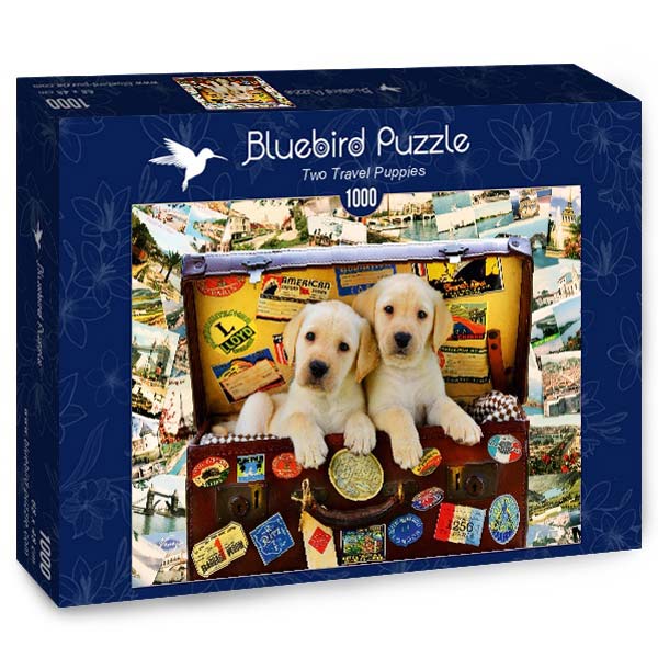 Bluebird Puslespil – To rejsende hvalpe 1000 brikker