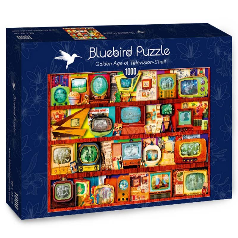 Bluebird Puslespil – Tv-kollage 1000 brikker