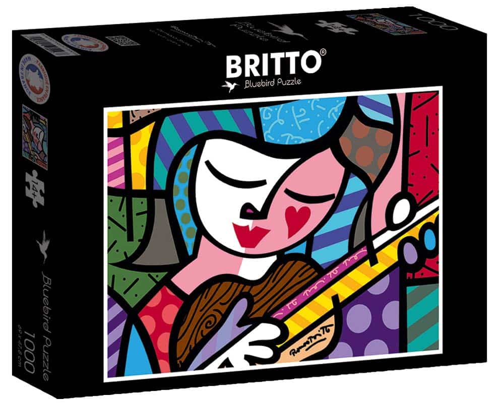 Bluebird Puslespil – R.Britto: Pigen med guitaren 1000 brikker