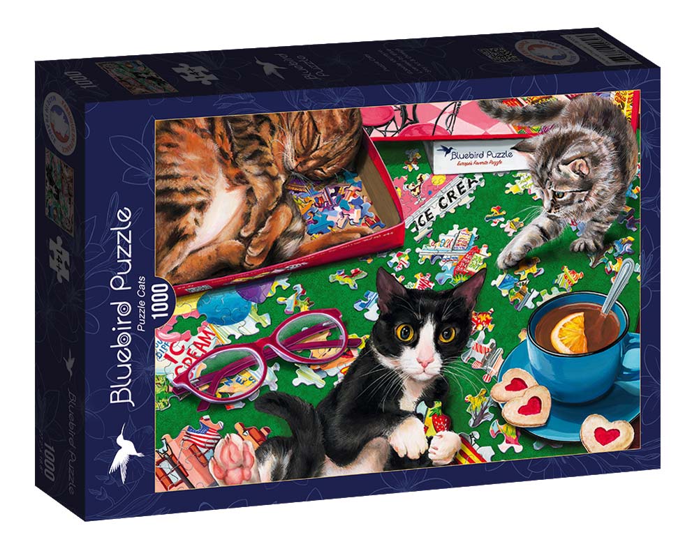 Bluebird Puslespil – Puslespil med Katte 1000 brikker