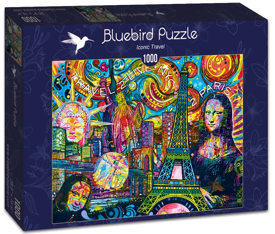 Bluebird Puslespil – D.Russo: Ikonisk rejse 1000 brikker