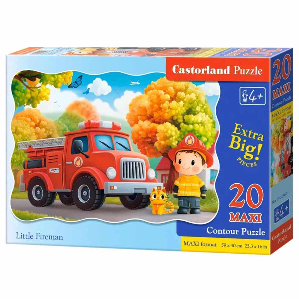 Castorland Børnepuslespil – Lille Brandmand 20 XL brikker