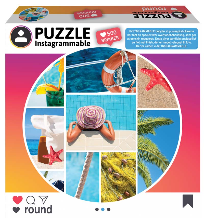 1Conzept Rundt Puslespil – Instagram: Hav 500 brikker