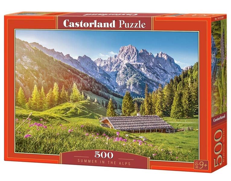 Castorland Puslespil – Sommer i Alperne 500 Brikker
