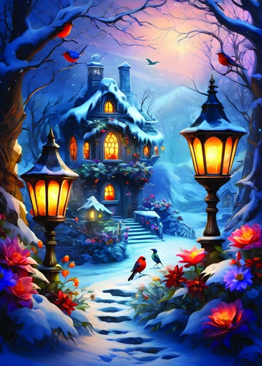 Alipson Puzzle Puslespil – Vinterens magi 500 brikker