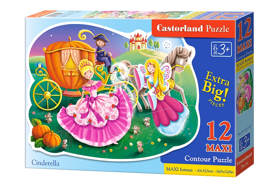 Castorland Børnepuslespil – Askepot 12 XL Brikker