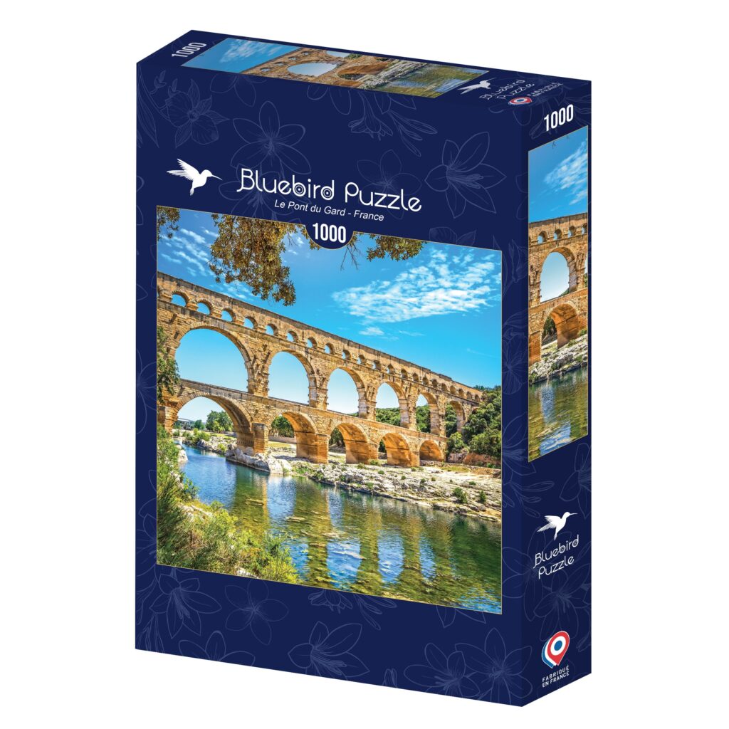 Bluebird Puslespil – Pont du Gard Akvæktbro i Frankrig 1000 Brikker