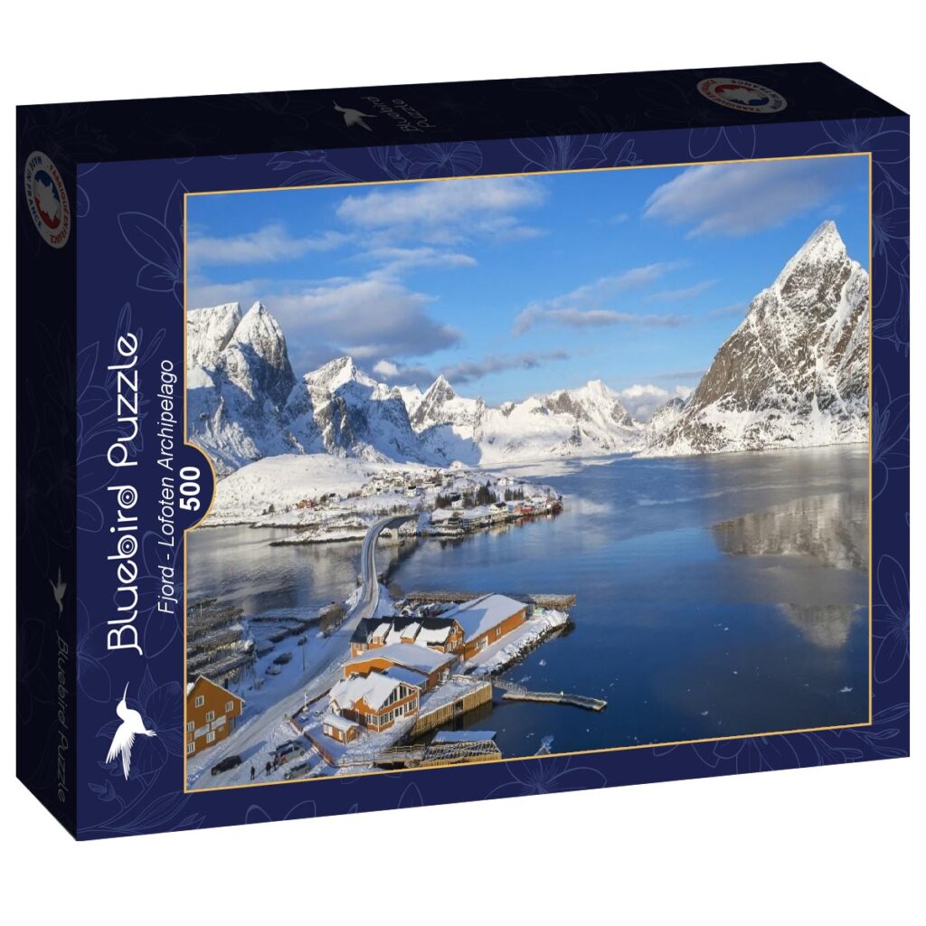 Bluebird Puslespil – Fjord i Lofoten Skærgård 500 brikker