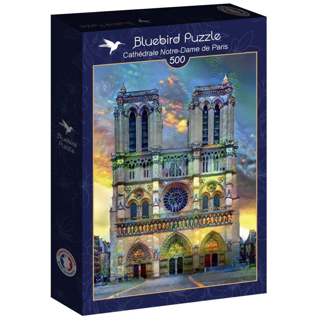 Bluebird Puslespil – Notre-Dame Katedralen i Paris 500 brikker