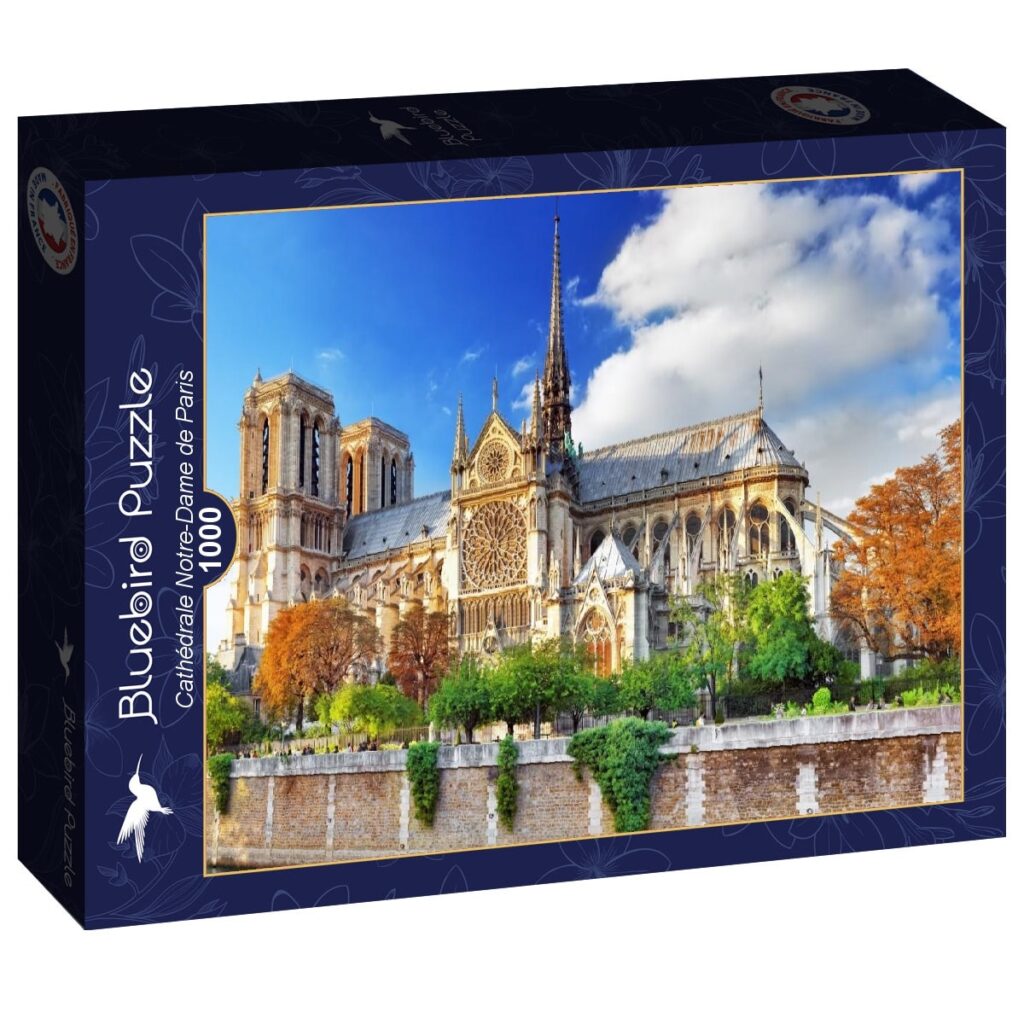 Bluebird Puslespil – Notre-Dame Katedralen i Paris 1000 brikker