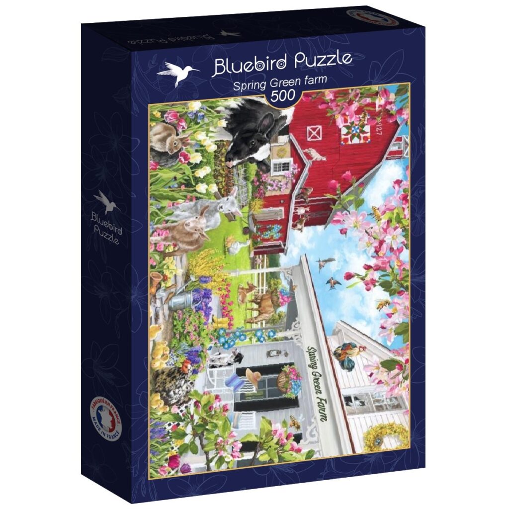 Bluebird Puslespil – Spring Green Bondgård 500 brikker