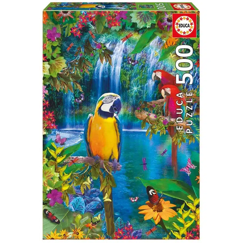 Educa Puslespil – Tropisk Fuglepark 500 brikker