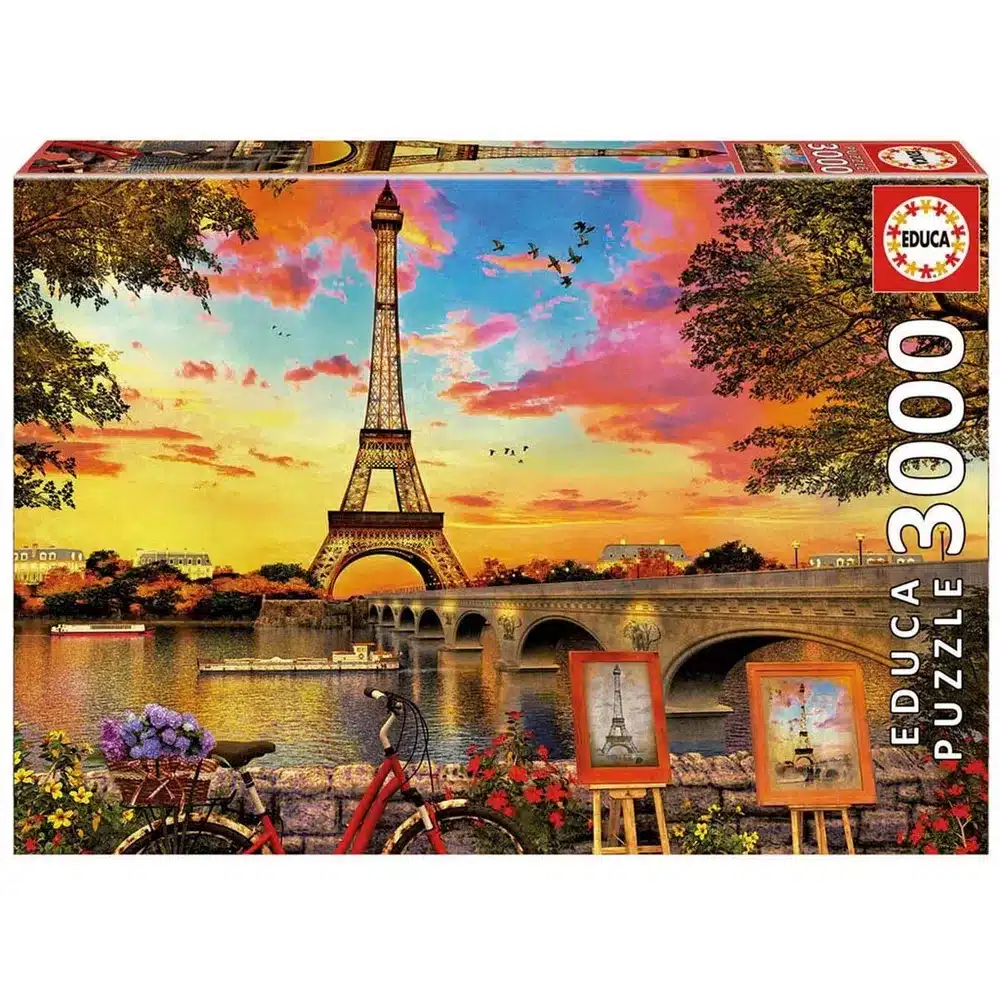 Educa Puslespil – Solnedgang i Paris 3000 brikker