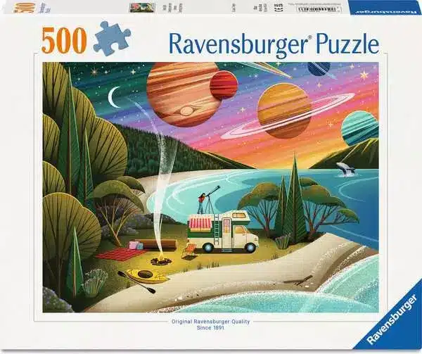 Ravensburger Puslespil – Campingplads 500 brikker