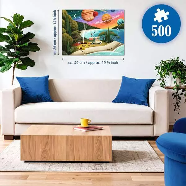 Ravensburger Puslespil – Campingplads 500 brikker - Billede 4