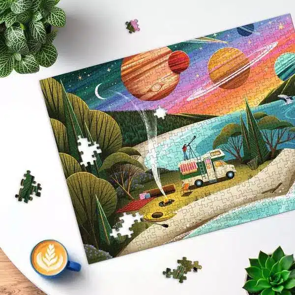 Ravensburger Puslespil – Campingplads 500 brikker - Billede 3