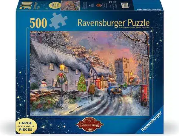 Ravensburger Puslespil – Hjem til jul 500 brikker XXL