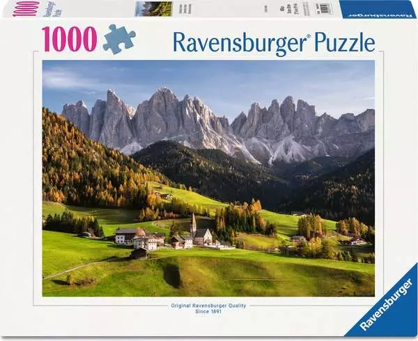 Ravensburger Puslespil – Dolomitterne om efteråret, Italien 1000 brikker