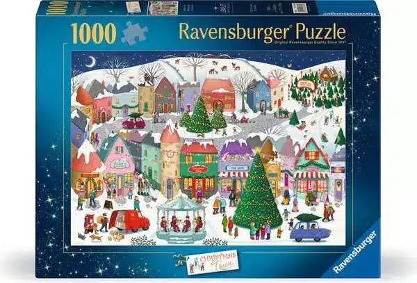 Ravensburger Puslespil – Julebyen 1000 brikker