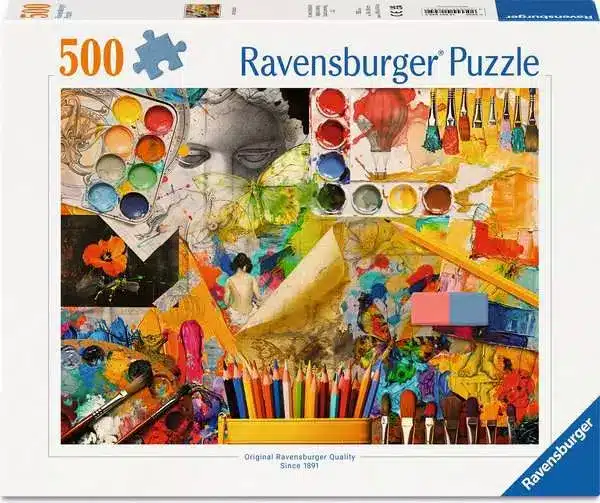 Ravensburger Puslespil – Kunststudio 500 brikker