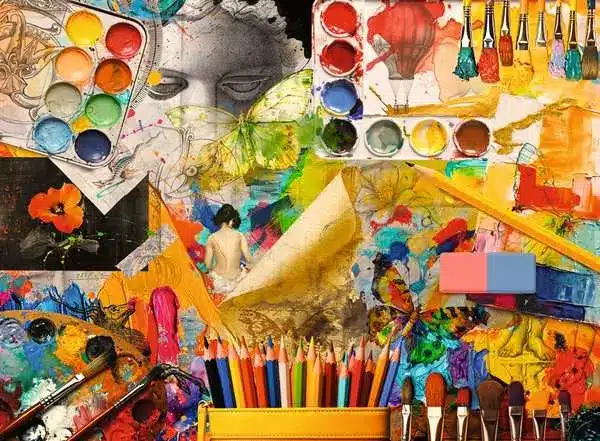 Ravensburger Puslespil – Kunststudio 500 brikker - Billede 2