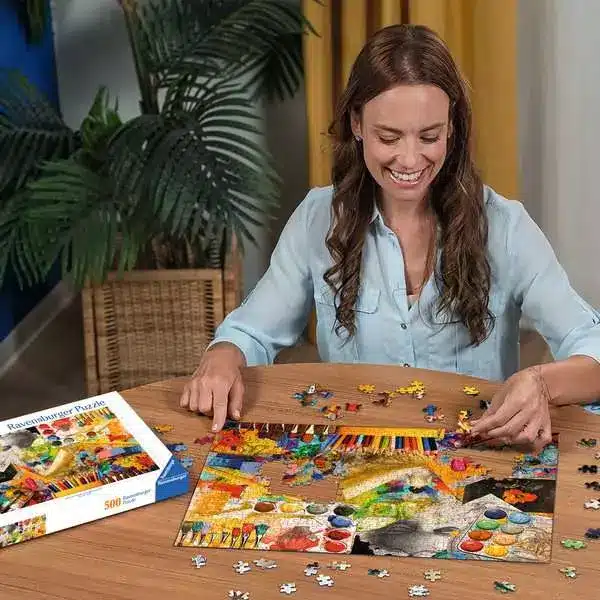 Ravensburger Puslespil – Kunststudio 500 brikker - Billede 3