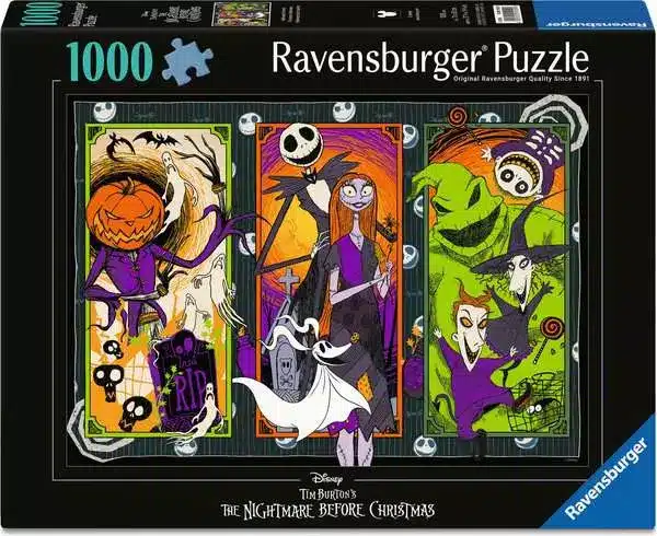Ravensburger Puslespil – The Nightmare Before Christmas 1000 brikker
