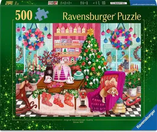 Ravensburger Puslespil – Julebutik 500 brikker