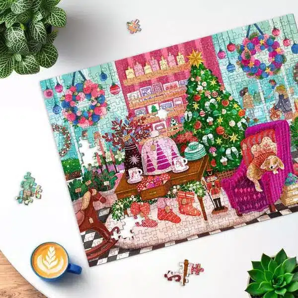 Ravensburger Puslespil – Julebutik 500 brikker - Billede 3