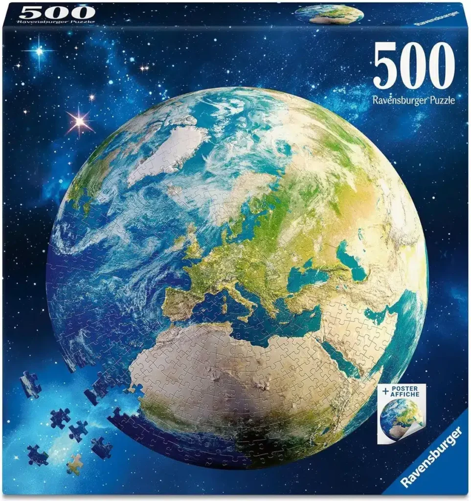 Ravensburger Rund Puslespil – Jorden 500 brikker